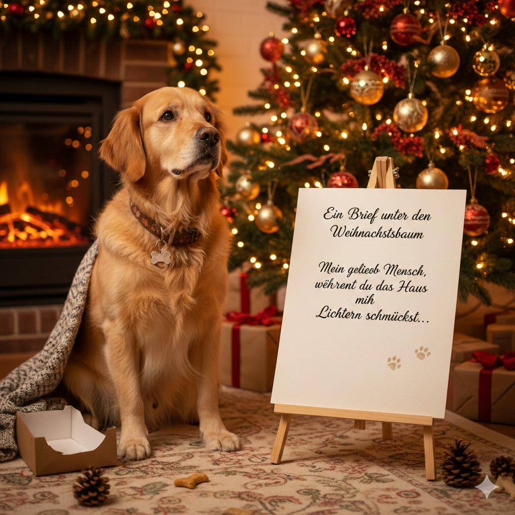 Ein Brief unter den Weihnachtsbaum