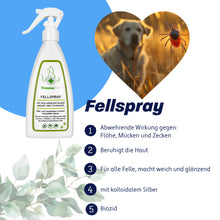 Carica l&#39;immagine nel visualizzatore della galleria, TraumaPet spray per pelo: repellente per zecche, zanzare e pulci per cani e gatti con argento colloidale
