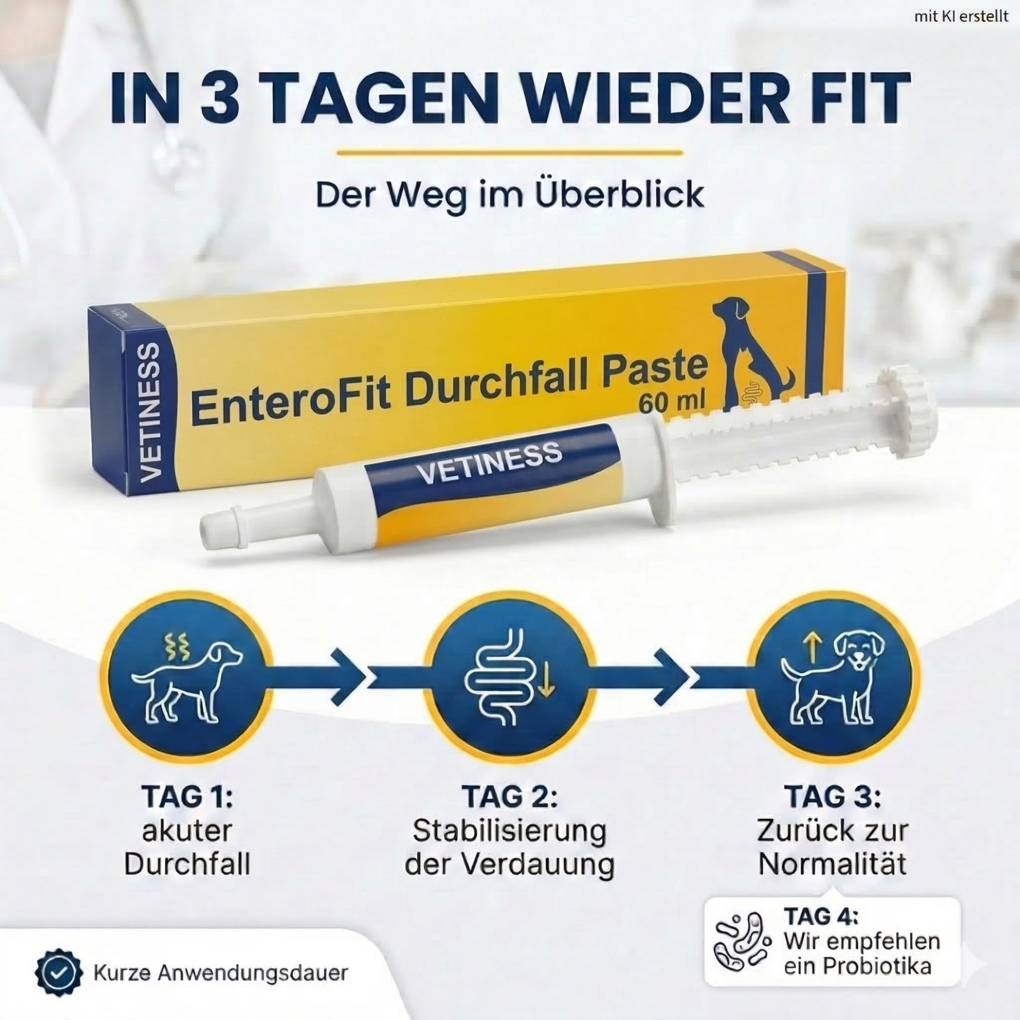Vetiness Enterofit Durchfall Paste für Hunde