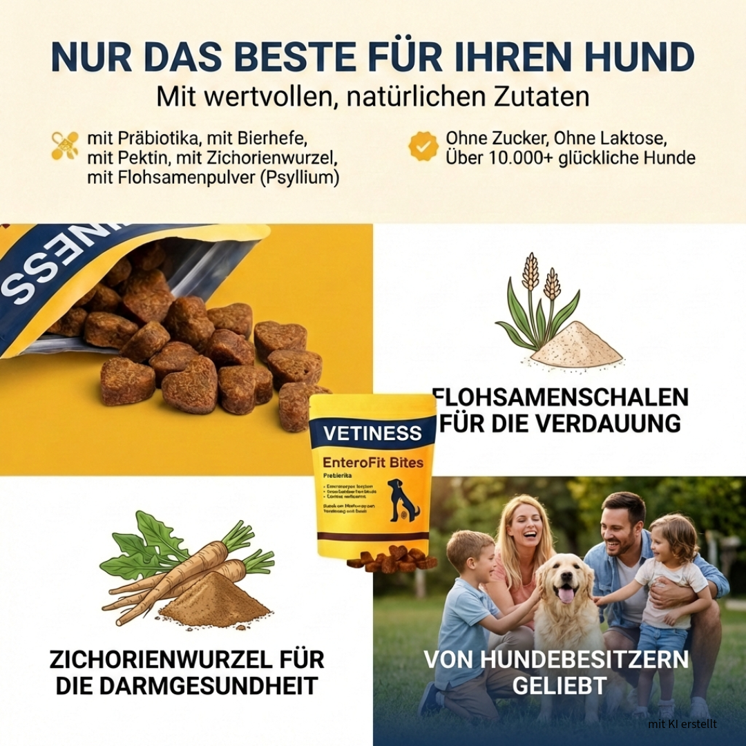 Vetiness EnteroFit Bites – Probiotika für Hunde