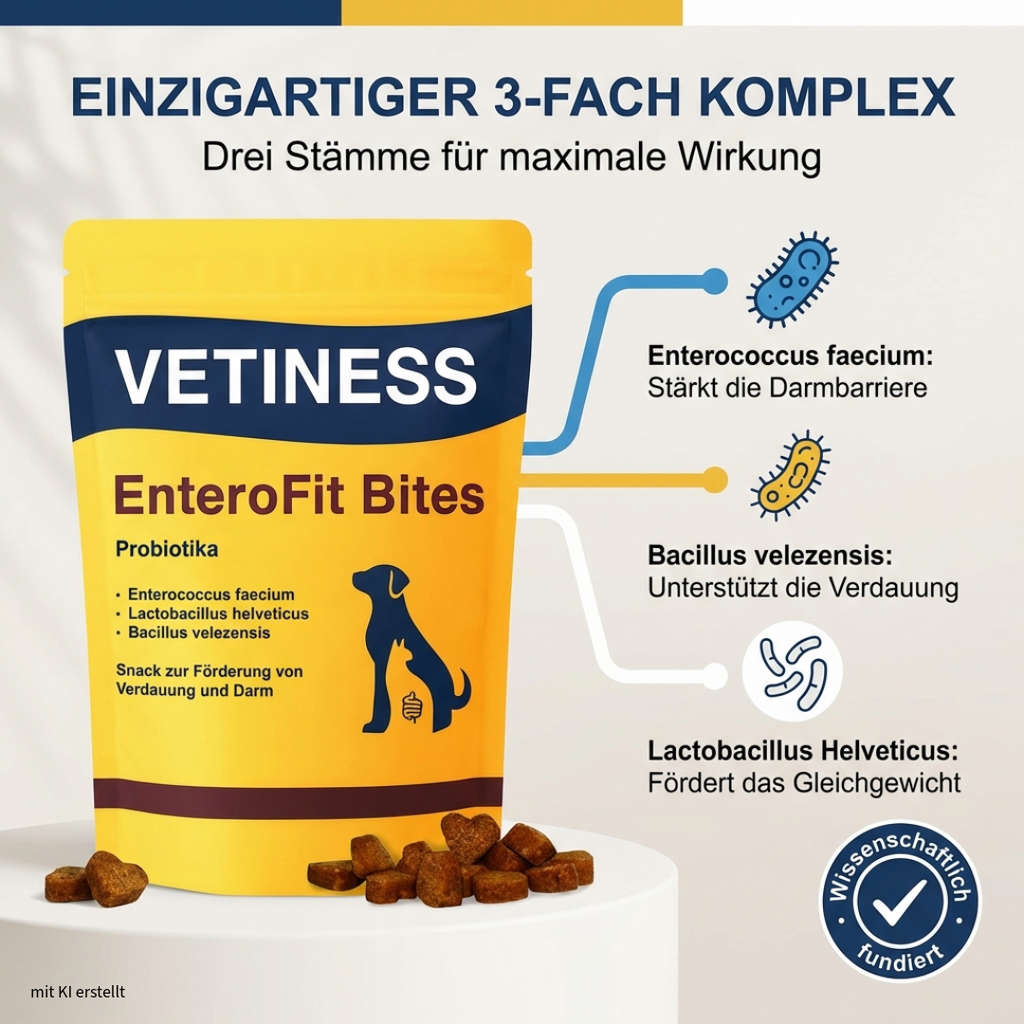 Vetiness EnteroFit Bites – Probiotika für Hunde
