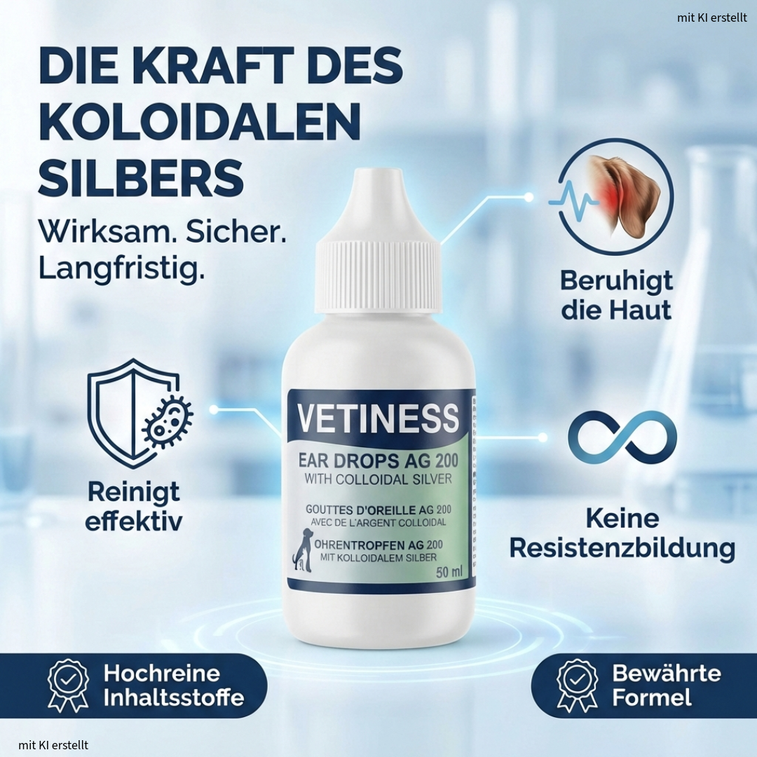 Vetiness Ohrentropfen AG 200 - 50 ml