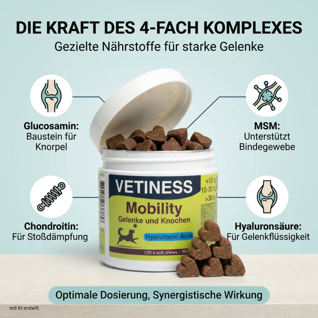 Vetiness Mobility - Gelenke und Knochen - 120 Bites