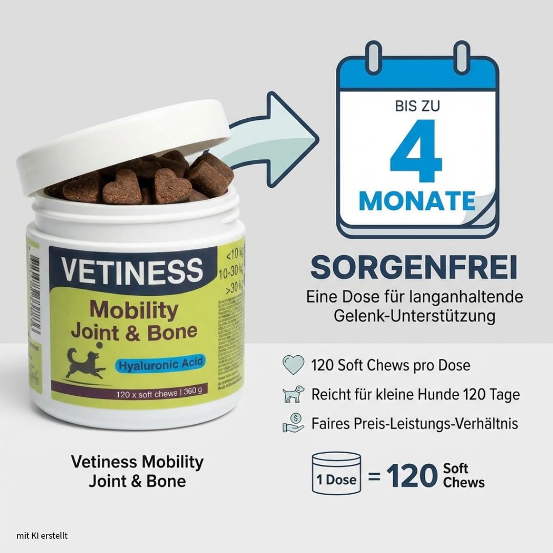 Vetiness Mobility - Gelenke und Knochen - 120 Bites