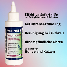 Lade das Bild in den Galerie-Viewer, Vetiness Ohrentropfen mit Lavendelöl 100 ml
