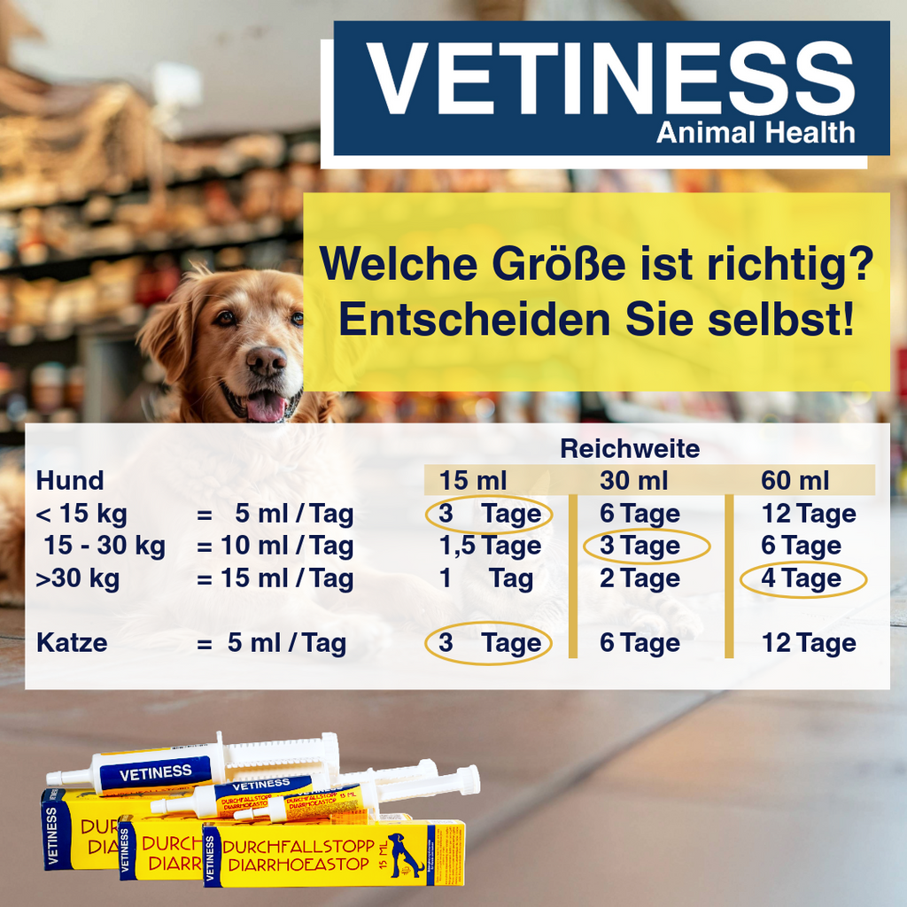 Vetiness Enterofit DurchfallStopp Paste für Hunde