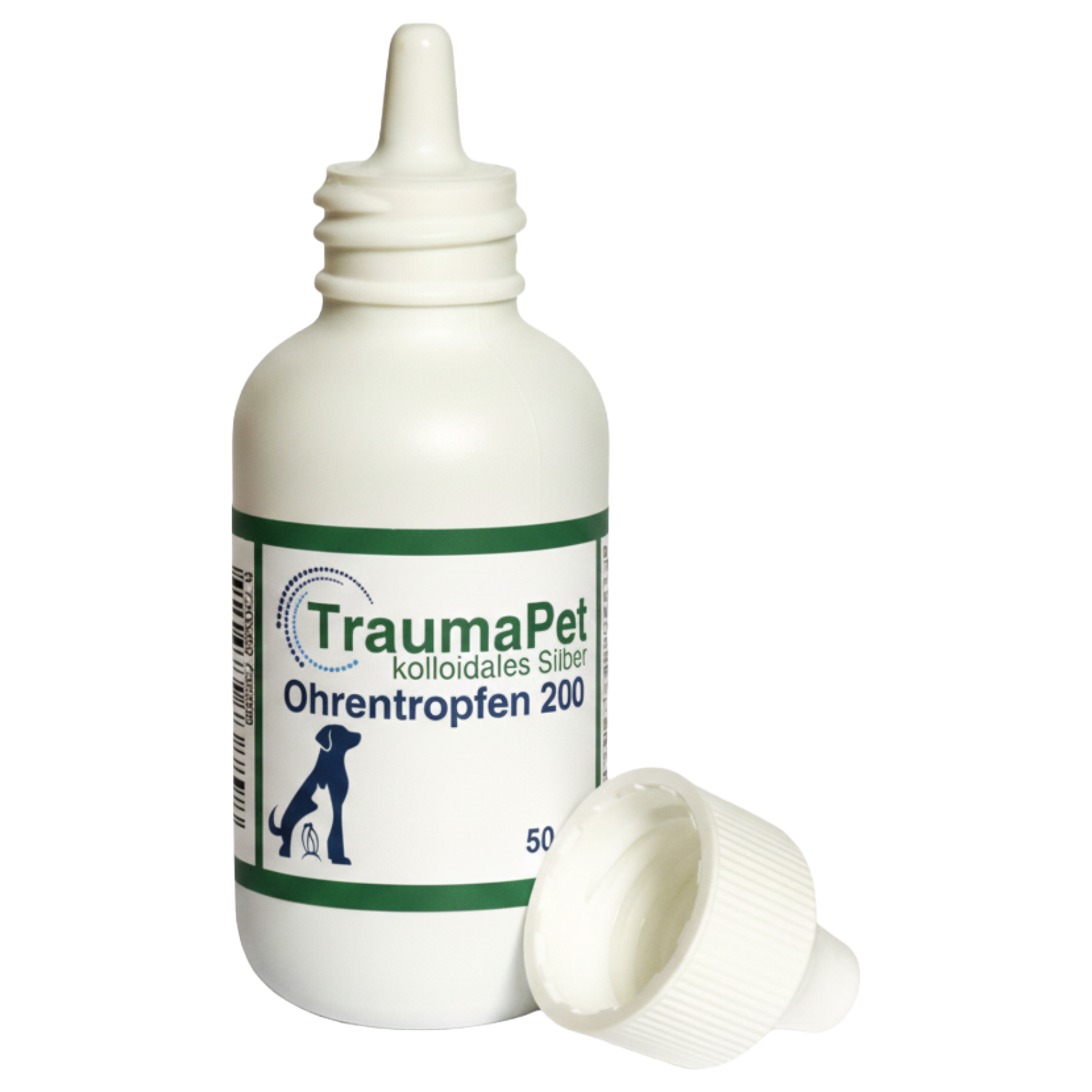 Traumapet Ohrentropfen 200 mit kolloidalem Silber für Hunde und Katzen 50 ml