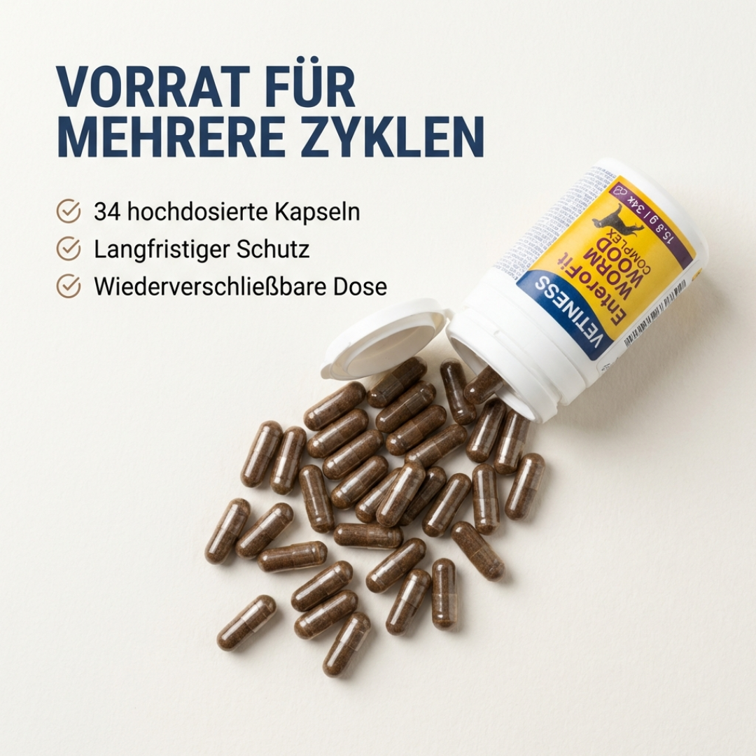 EnteroFit Wormwood Complex - für Hunde - 34 Kapseln