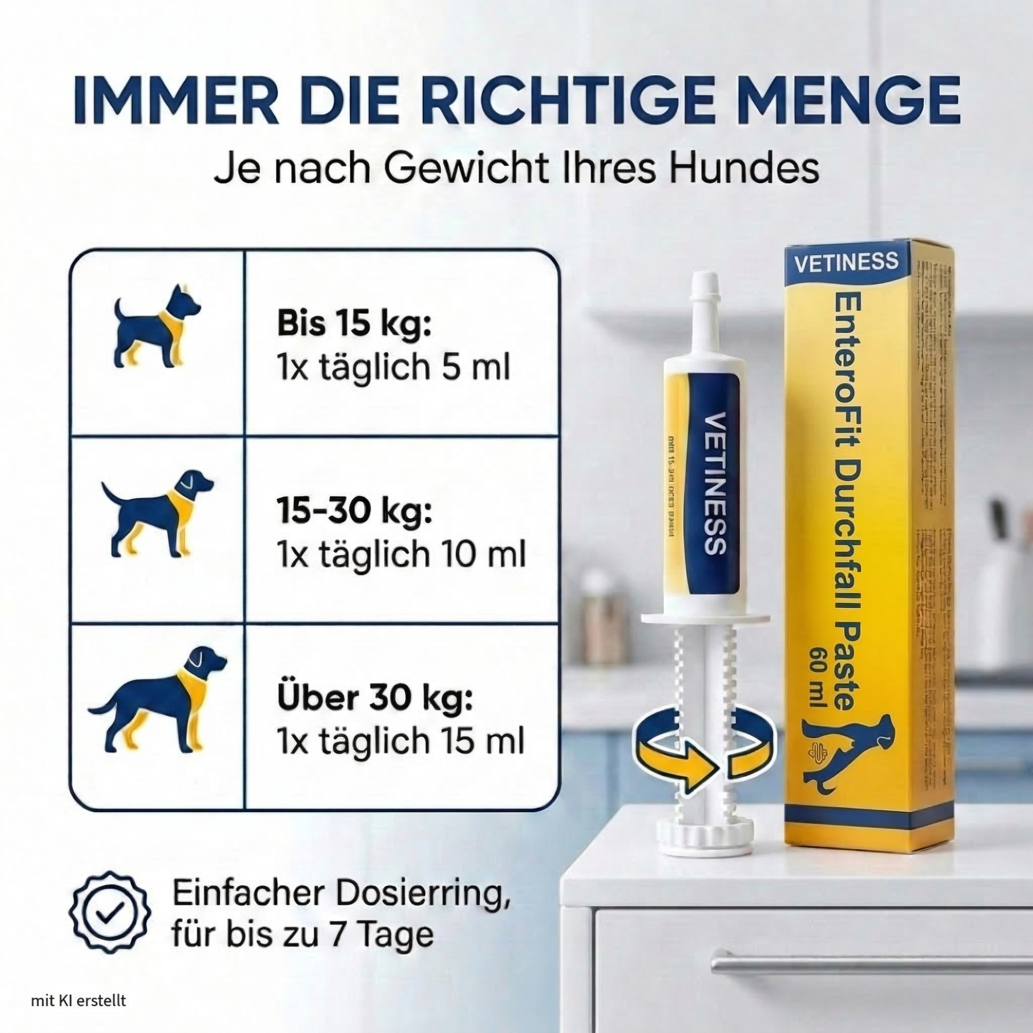 Vetiness Enterofit Durchfall Paste für Hunde