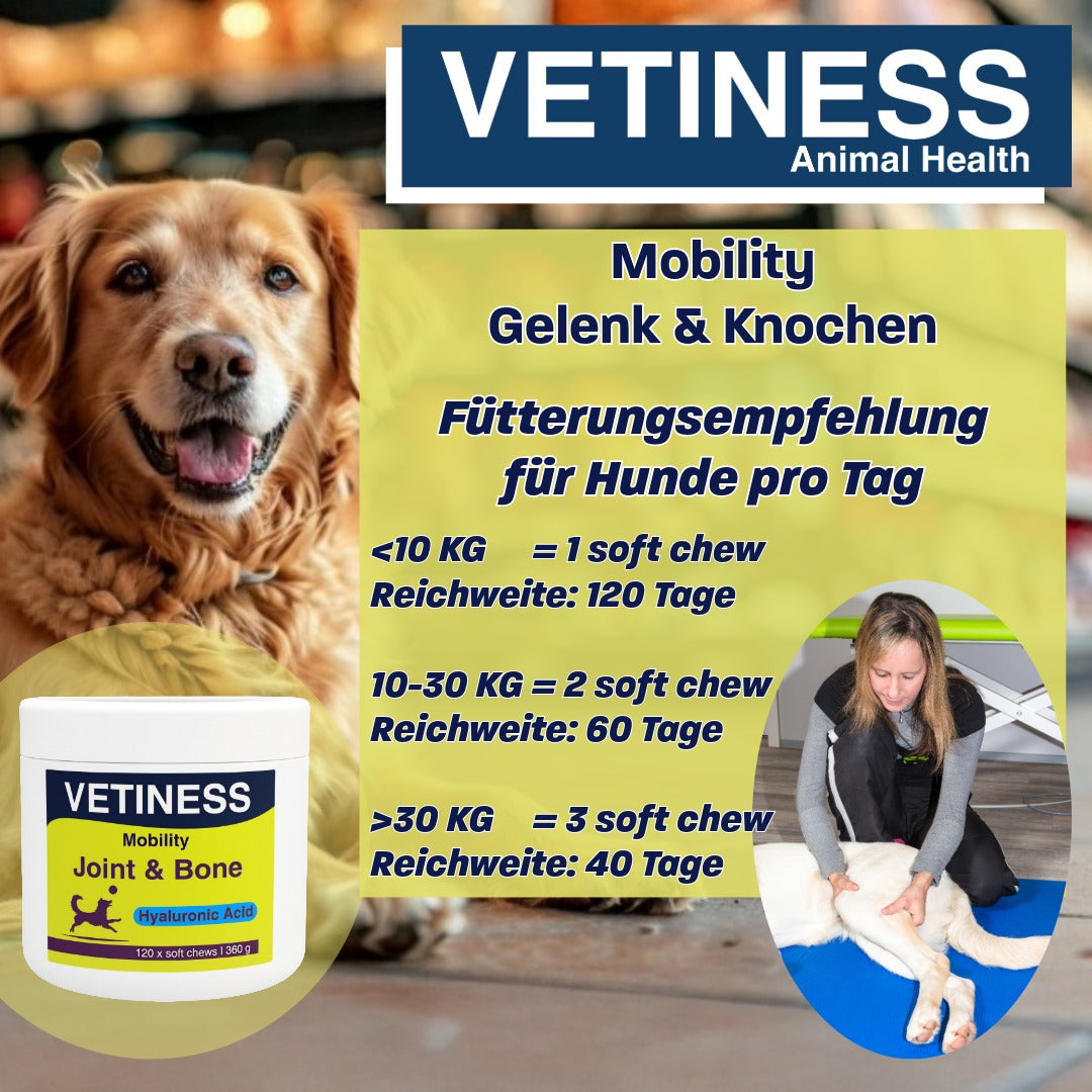 Vetiness Mobility - Gelenke und Knochen - 120 Bites