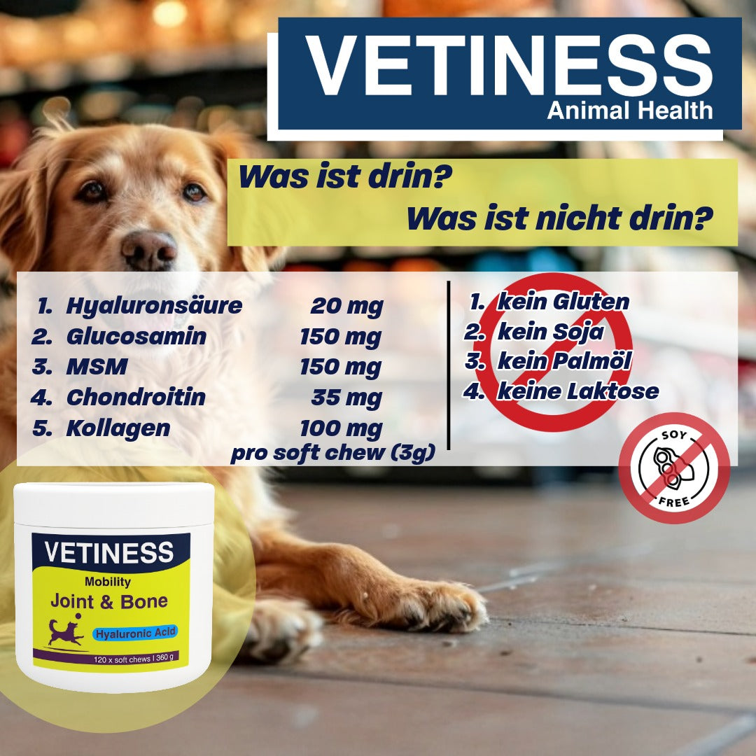 Vetiness Mobility - Gelenke und Knochen - 120 Bites