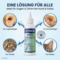 Vetiness EffiVet Augen und Ohr – eine Lösung für Augen und Ohren bei Hund und Katze