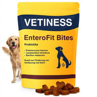 Im Set enthalten: 2 Beutel Vetiness EnteroFit Bites mit je 75 Bites