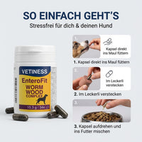 Vetiness EnteroFit Wormwood Complex – einfache Gabe der Kapseln
