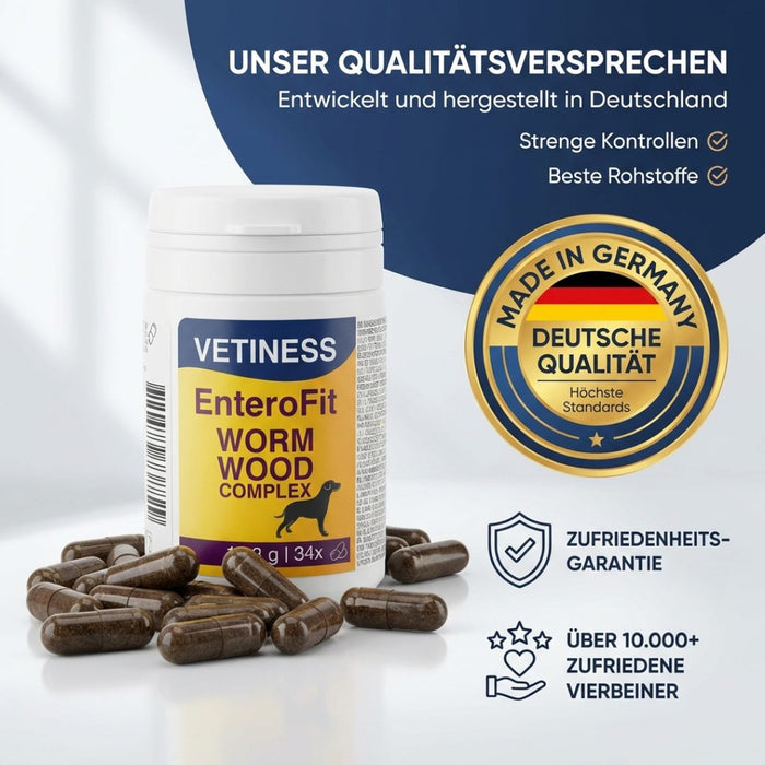 Vetiness EnteroFit Wormwood Complex – entwickelt und hergestellt in Deutschland
